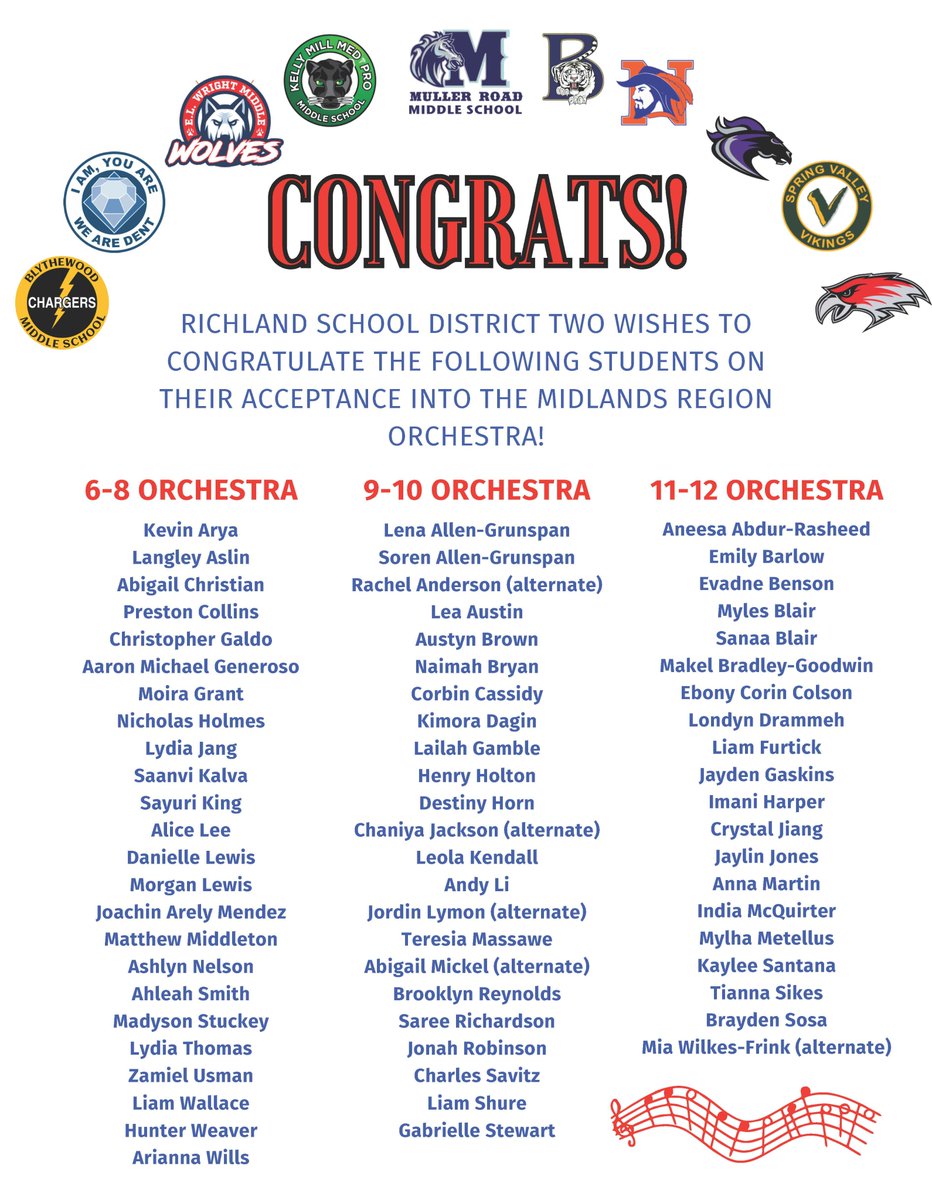 🎉CONGRATULATIONS TO ALL OF OUR ORCHESTRA STUDENTS!🎉