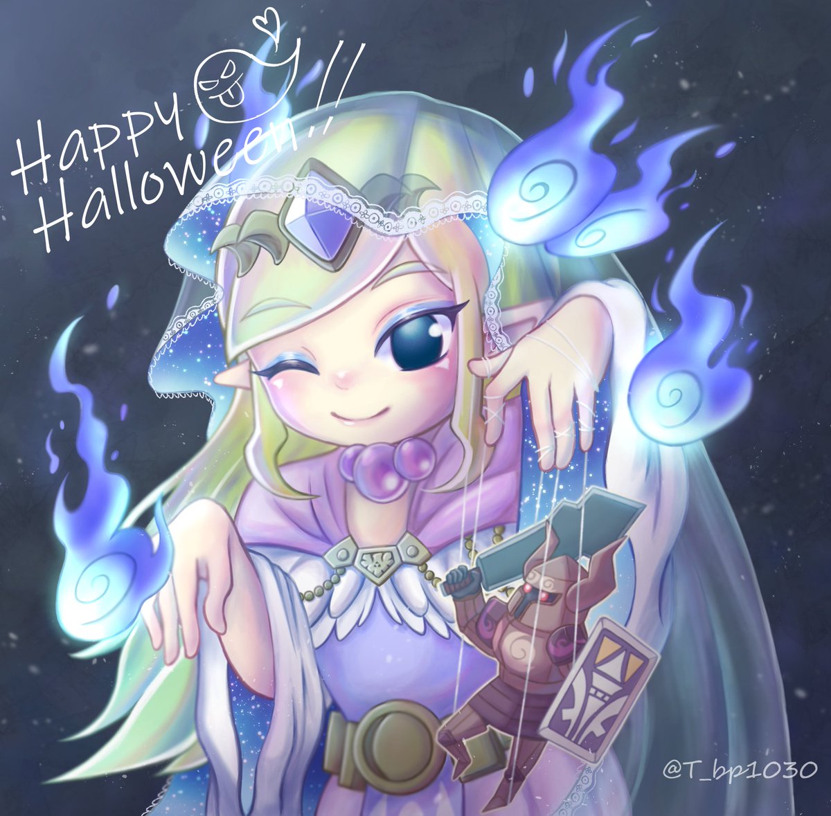 T_bp1030's tweet photo. Happy Halloween👻💕
私は汽笛ゼルダの幽霊コスで参加させて頂きました!!
素敵な企画をありがとうございました✨
#悪戯な小僧たち https://t.co/fWxV2iHldz