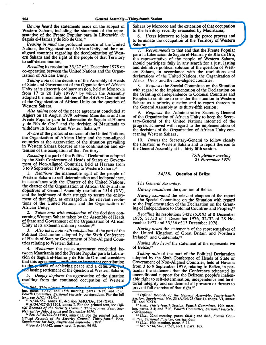 49 years have passed since the expansionist regime of Morocco militarily invaded and occupied #WesternSahara🇪🇭. The General Assembly of the #UnitedNations🇺🇳 deeply deplored the Moroccan occupation and urged the expansionist regime to terminate its occupation of the Territory.