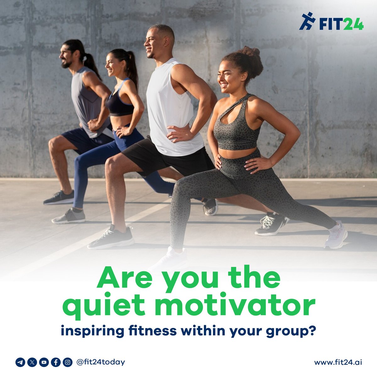 Fit24 Are you the quiet motivator? Bring your friends along! With FIT24, earn ...