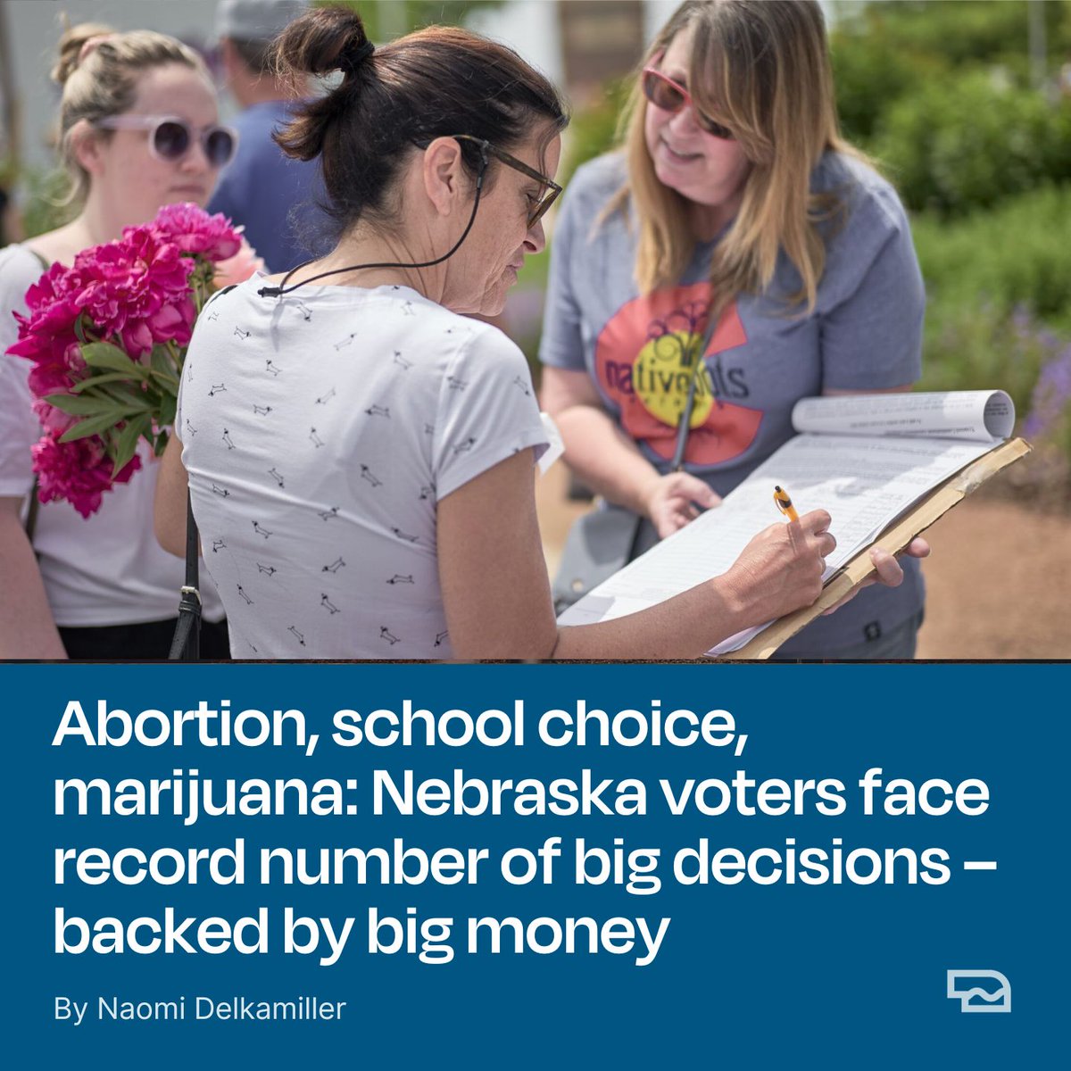 flatwaterfreep's tweet photo. New @ FFP: Nebraska’s November ballot features a record six citizen-led measures. And that’s not the only record: Spending on these measures has reached an all-time high. Read more  👉 https://t.co/TBEEVH95bg https://t.co/XDlUYYgNpp