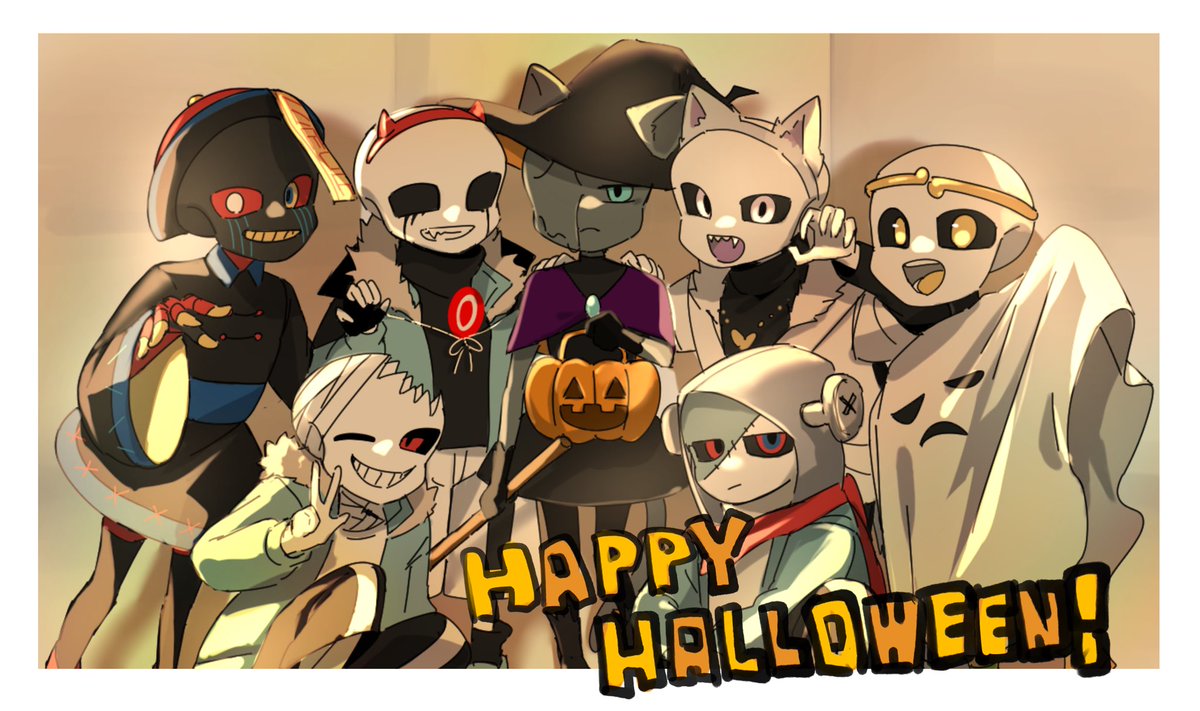hokkari32's tweet photo. HappyHalloween！🎃

#UndertaleAU

本当はアニメーションで創ってたけど
今日中は間に合わないから出来上がり次第載せます！ https://t.co/IxjuuVGrHY