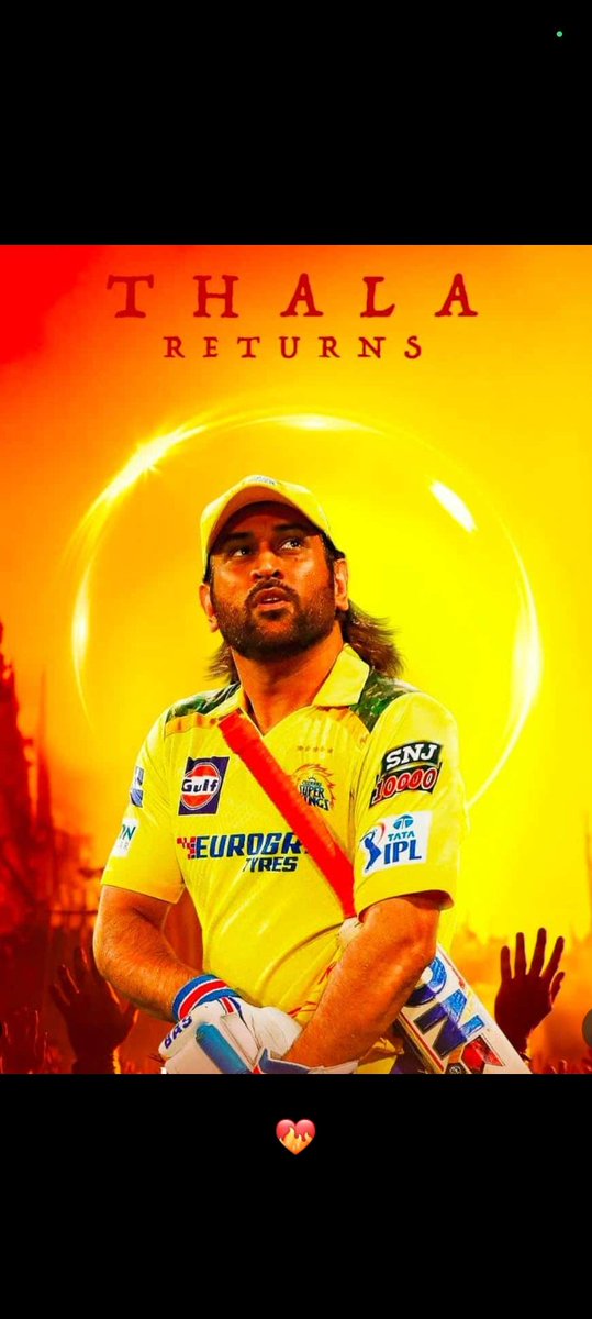 Awaiting for Thala Returns 🔥🔥🔥
#Dhoni once again #ChennaiSuperKings