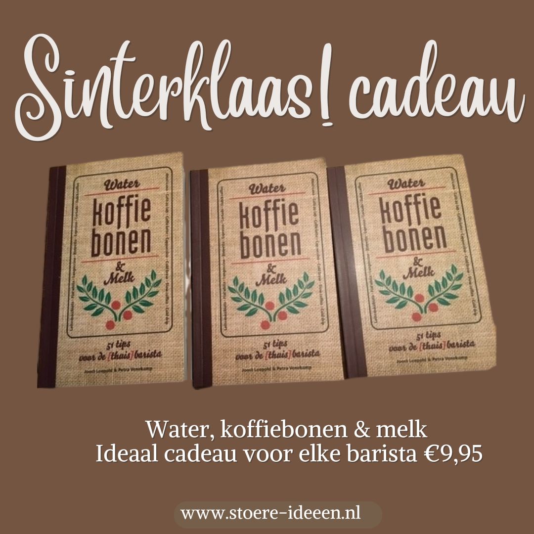 Op zoek naar een leuk Sinterklaas cadeau dan is dit een handig boekje en ook geschikt voor de thuis-barista.