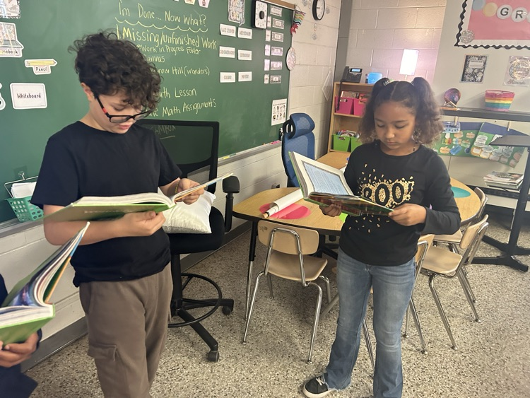 DCEsuperhornets's tweet photo. ✨ Bringing stories to life! ✨ Mrs. Nash's fourth graders dove into character, acting out scenes from their drama reading this week with energy and fun! 🎭📚 #StorytimeMagic #SnapshotsofLearning https://t.co/rtz1bRcs6r