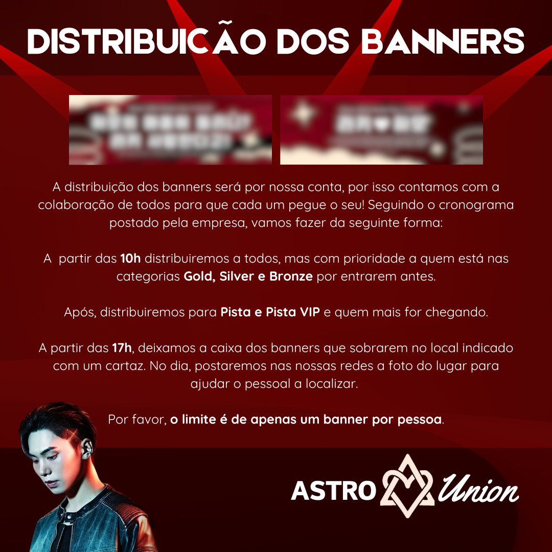 astrounionbr's tweet photo. ⚠️ DISTRIBUIÇÃO DOS BANNERS

Pessoal, leiam com atenção como vai funcionar a distribuição. Contamos com a colaboração de todos!

E esperamos que todos tenhamos uma ótima experiência! 🥰 https://t.co/0Uh6nEkXrw