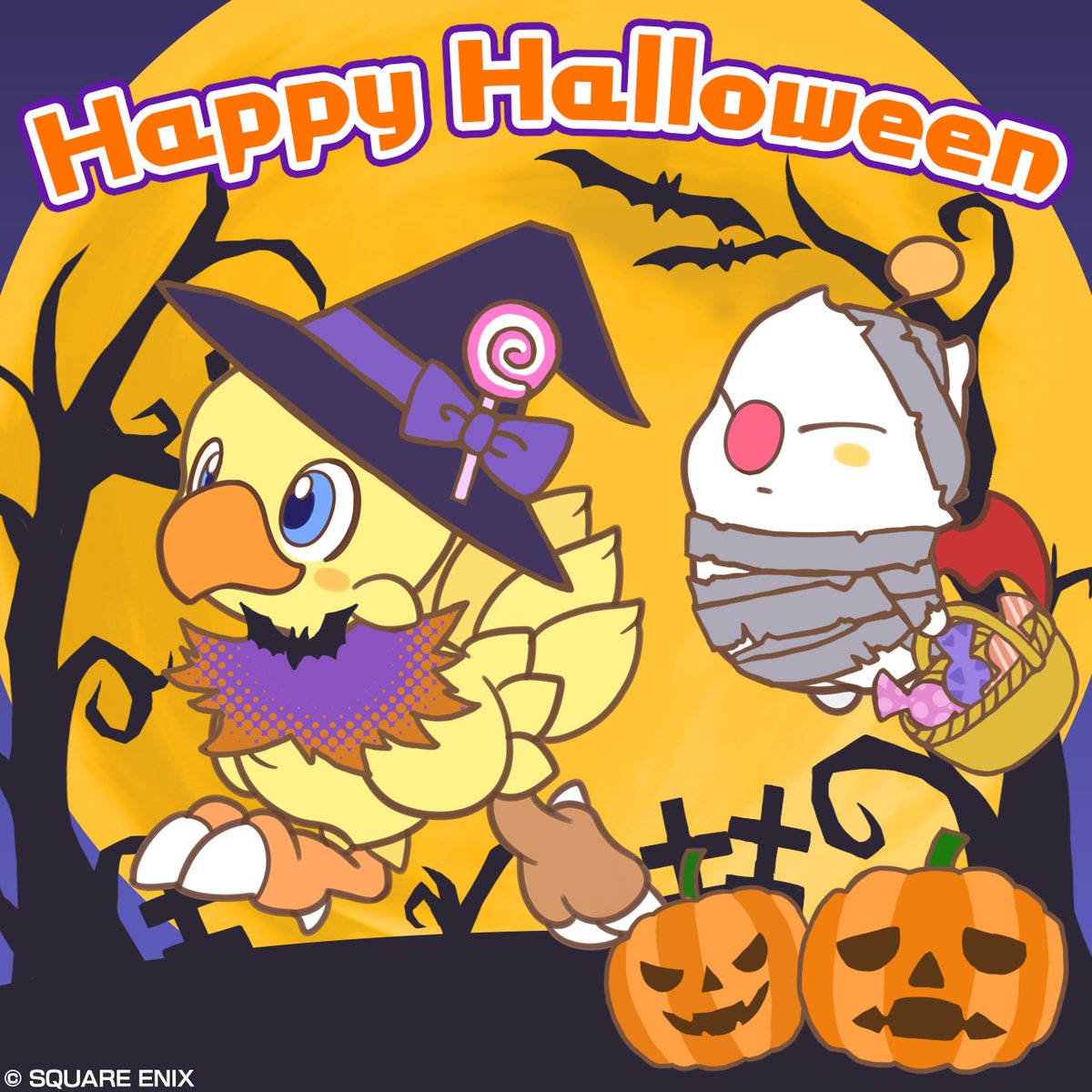 FinalFantasy's tweet photo. Trick or treat, kupo!

Wishing you all a happy Halloween, and that your costumes are as fun as Chocobo's and Moogle's! https://t.co/T91Jyf4DDl