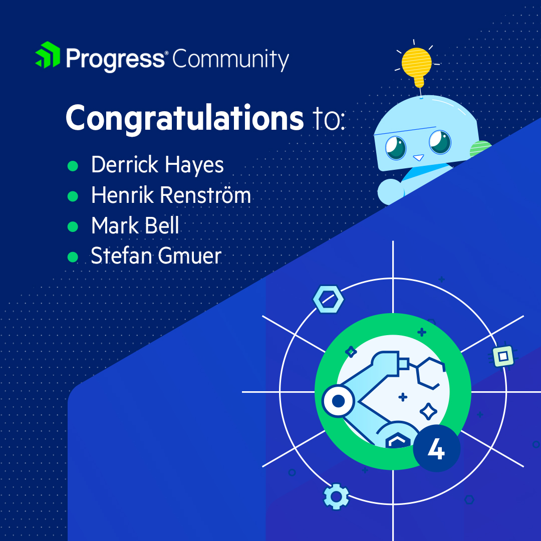 ProgressWUG's tweet image. Congratulations to our users for leveling up in the Progress Community! 👏 

Find out more about Progress Community here: prgress.co/3f5NgU0 
 
#ProgressU