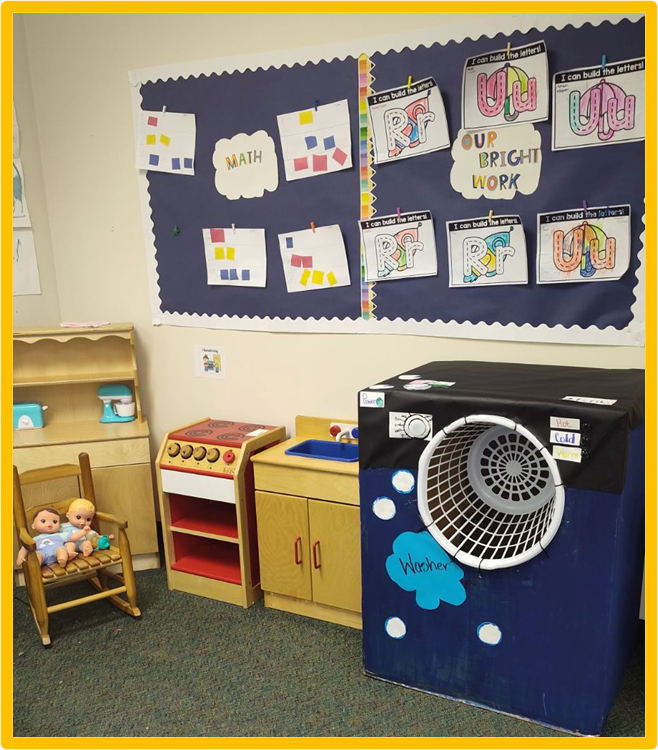 BecomingDrTodd's tweet photo. PK 3 scholars are engaging in a home living unit. If we don't have the appliances or furniture, Ms. Reed and Ms. Bell will create what is needed. #ManagesChange #Collaborates @SpringISD @WinshipES https://t.co/M0bR8NIcuk