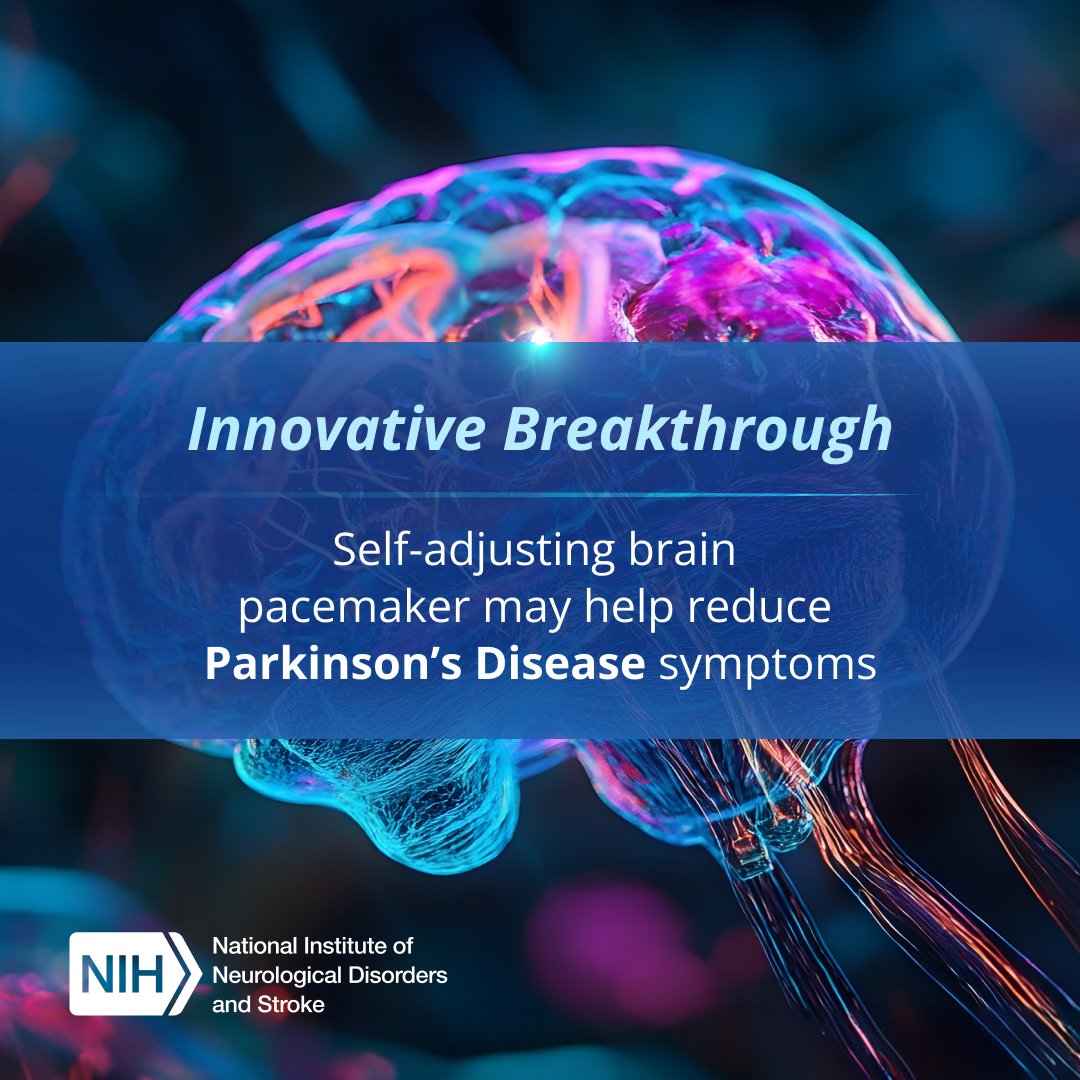 Exciting news for the Parkinson's community! 

Researchers funded by NIH are developing a new type of brain pacemaker. This "self-adjusting" device could offer continuous and personalized treatment for Parkinson's symptoms. Read the full story now: go.nih.gov/sWAN8VV