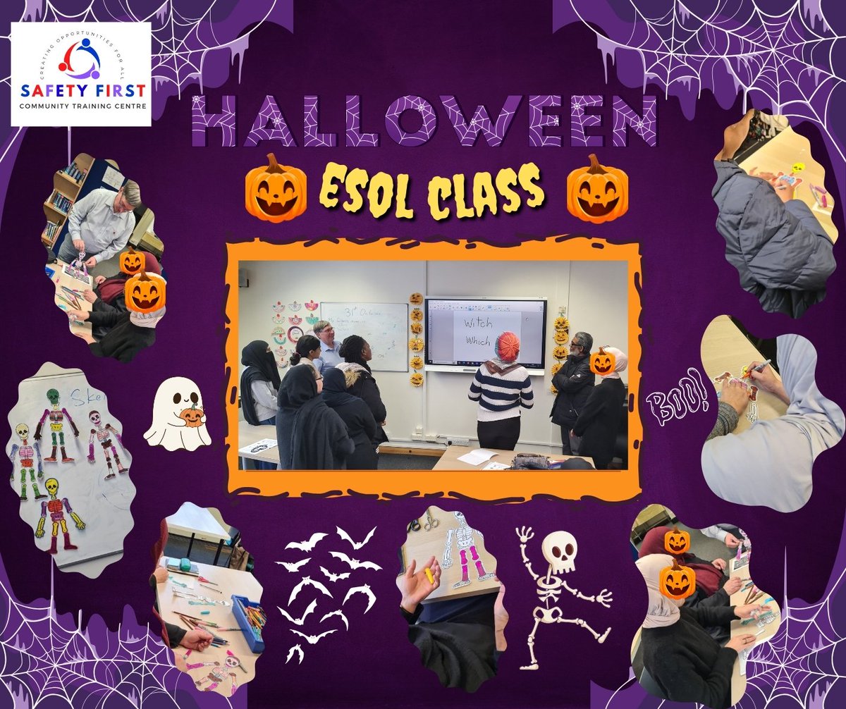 Safety First CTC (@firstctc) on Twitter photo Don, our fantastic ESOL tutor, running a Halloween-themed ESOL session. Learners loved practical and captivating tasks involving many types of skeleton tasks.
<a href="/BradfordCollege/">Bradford College</a> <a href="/BradfordCollege/">Bradford College</a> <a href="/Shipley_College/">Shipley College</a> <a href="/GoodThingsFdn/">Good Things Foundation</a> <a href="/Yorkshire_BS/">Yorkshire Building Society</a> <a href="/TNLComFund/">The National Lottery Community Fund</a> #learnesol #halloween2024 Don, our fantastic ESOL tutor, running a Halloween-themed ESOL session. Learners loved practical and captivating tasks involving many types of skeleton tasks.
<a href="/BradfordCollege/">Bradford College</a> <a href="/BradfordCollege/">Bradford College</a> <a href="/Shipley_College/">Shipley College</a> <a href="/GoodThingsFdn/">Good Things Foundation</a> <a href="/Yorkshire_BS/">Yorkshire Building Society</a> <a href="/TNLComFund/">The National Lottery Community Fund</a> #learnesol #halloween2024