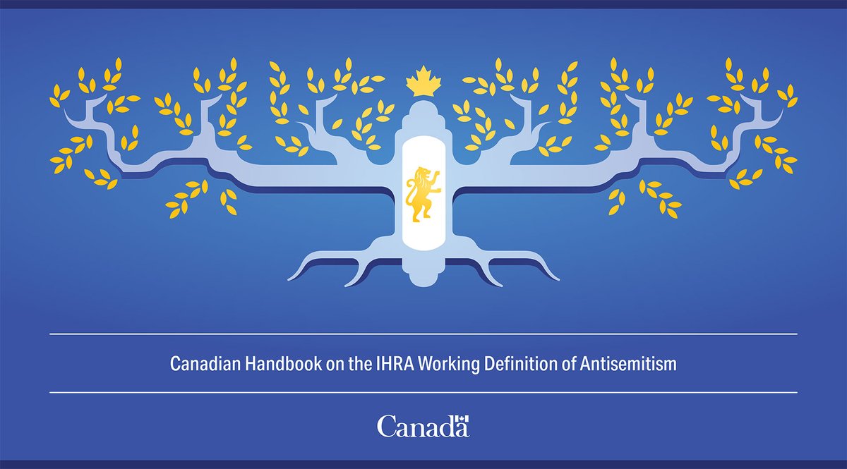 Launch of the Canadian guide to combat antisemitism. 

Discover:
➡️ The IHRA’s definition of antisemitism explained and illustrated.
➡️Practical advice on how to respond to instances of antisemitism. 
➡️Visit: canada.ca/en/canadian-he…