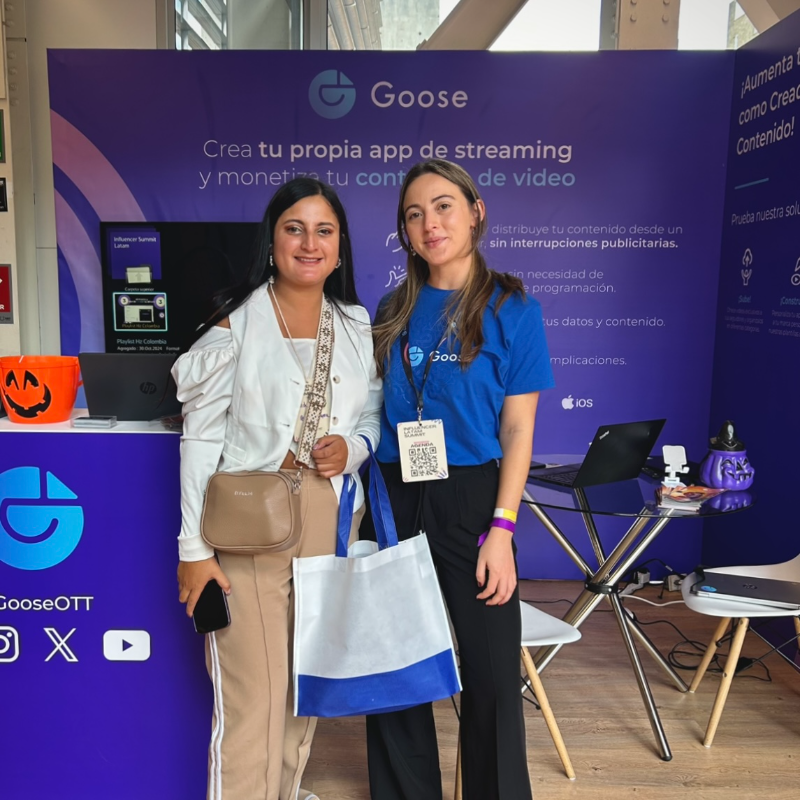 GooseOtt's tweet photo. ¡Paneles, workshops y networking! 🤩
Si estás buscando monetizar tu contenido 💸 en tu plataforma exclusiva, Goose es para ti. Pasa por nuestro stand hoy, 31 de octubre, y conoce cómo potenciar tus videos. ✅
📍 Universidad EAN, Bogotá
#GooseTour | #InfluencerLatamSummit