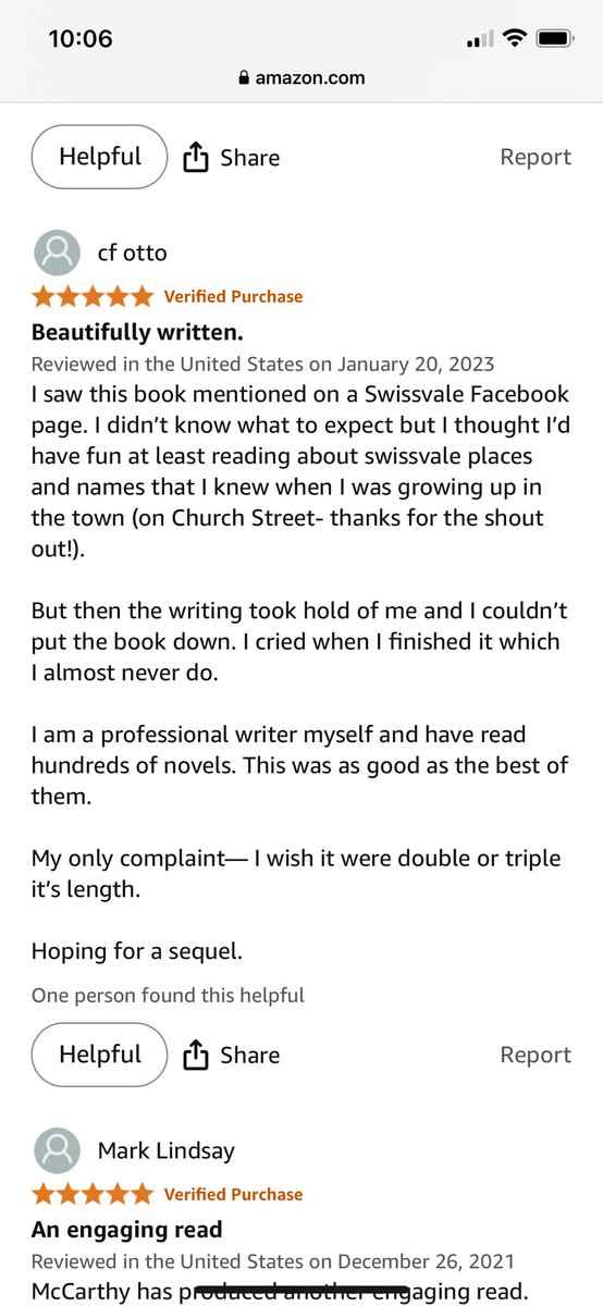 We’re going to address the reviewer’s complaint about length. A sequel is in the works. 🙂