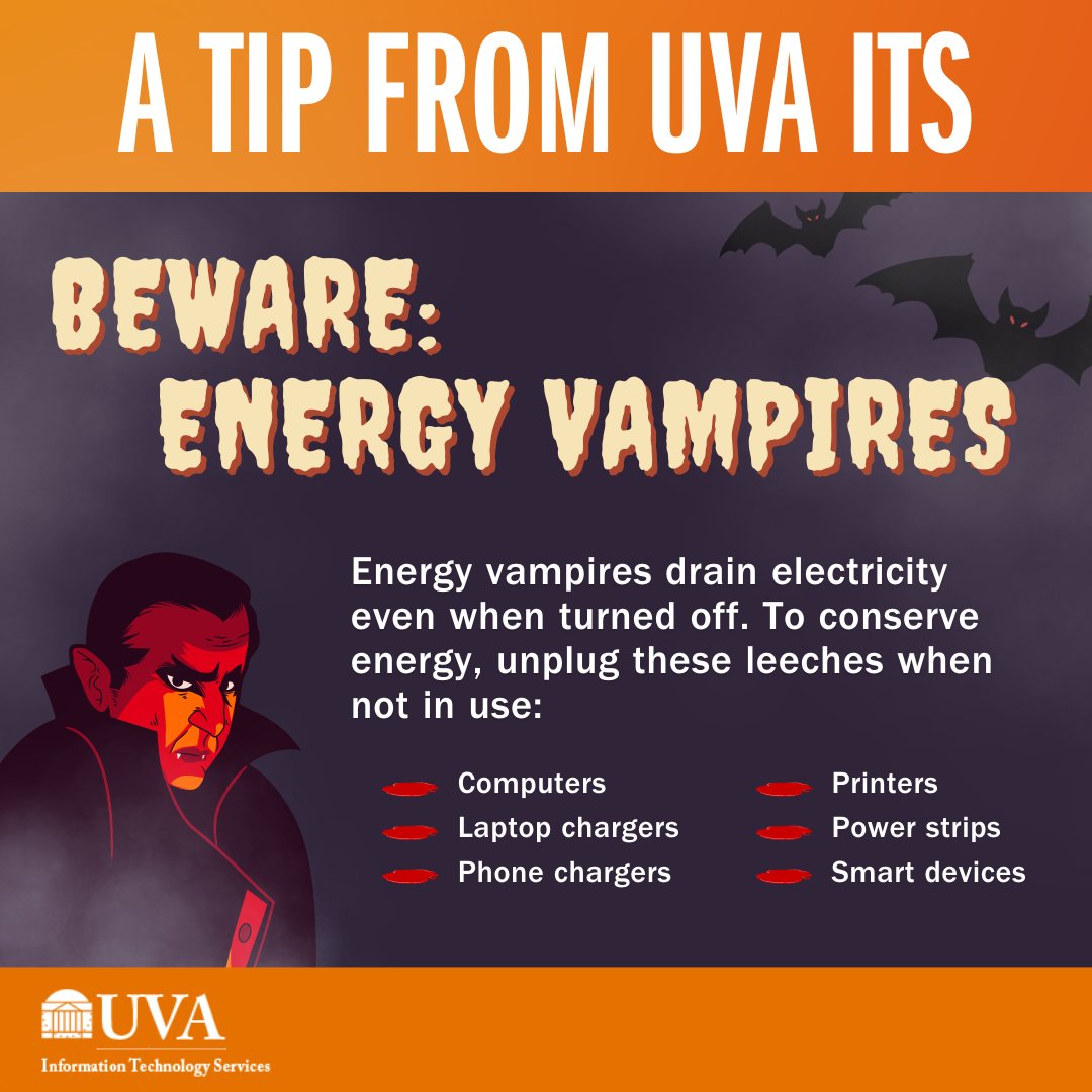 UVAITS's tweet photo. 👻🎃💀

#Halloween #TechTips #Sustainability https://t.co/BPyepYsT9V