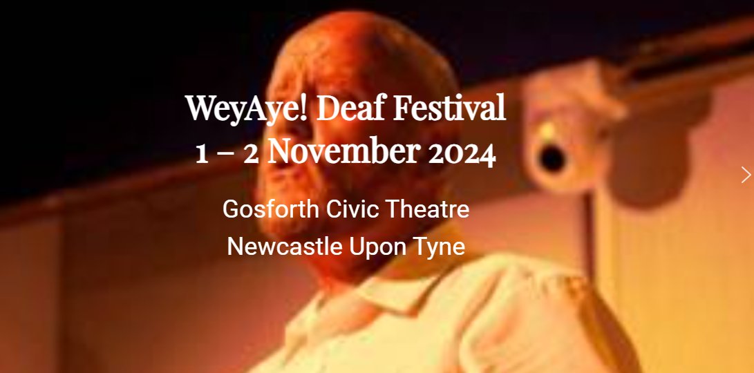 VONNE (@vonnenews) on Twitter photo 📢 The region's first ever deaf led festival, Wey Aye! Deaf Festival is coming to <a href="/GoCivTheatre/">Gosforth Civic Theatre</a> on Nov 1-2!
Don’t miss this celebration followed by GCT’s Freedom Moving event, showcasing incredible talent from their SEND programs.
Get tickets & more info: gosforthcivictheatre.co.uk/whats-on 📢 The region's first ever deaf led festival, Wey Aye! Deaf Festival is coming to <a href="/GoCivTheatre/">Gosforth Civic Theatre</a> on Nov 1-2!
Don’t miss this celebration followed by GCT’s Freedom Moving event, showcasing incredible talent from their SEND programs.
Get tickets & more info: gosforthcivictheatre.co.uk/whats-on
