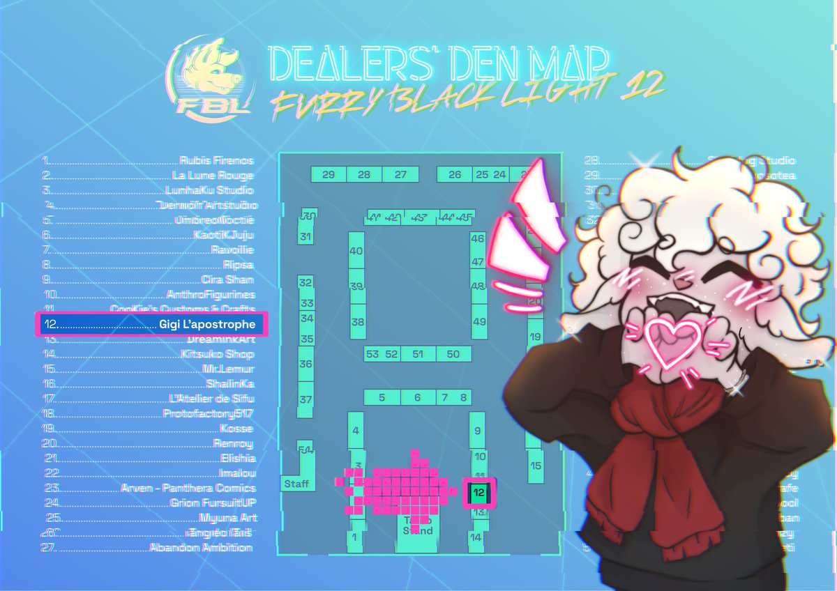 Demain, y'a la DD de la #FBL12 et je serai au stand 12, venez me voir :]