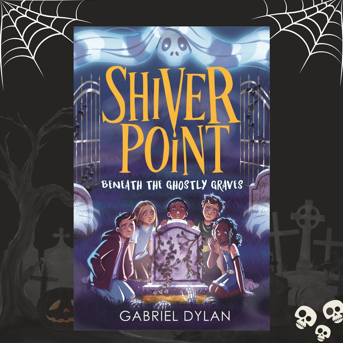 Happy Halloween! And to celebrate the day, here's a cover reveal for Shiver Point book 4 - Beneath The Ghostly Graves!

Expect spooks, scares, and a warning never to say the name of your local ghost 3 times...

Pre-order here :
bonnierbooks.lnk.to/fzfnHaOt

<a href="/piccadillypress/">Piccadilly Press 📖✨</a>