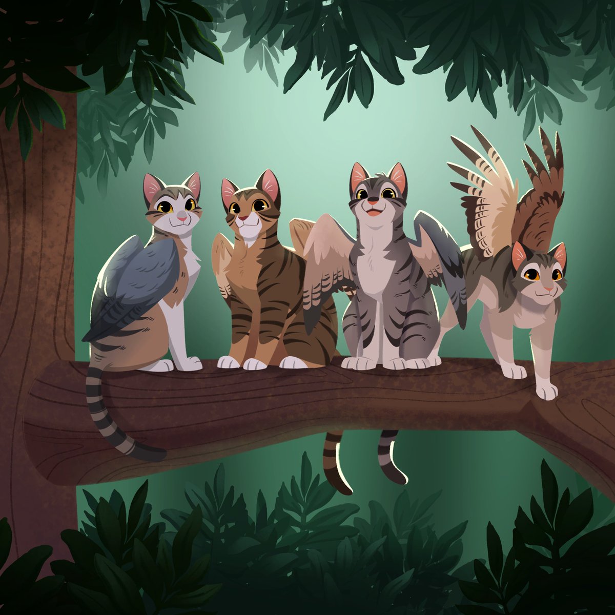 Zukitz's tweet photo. One last Catwings illustration for the month.

I seriously thought I was the only one who knew about these books and I was surprised to see how many of you were familiar with the series. Thank you for sharing the love and I’m excited to get some pages made! https://t.co/readEKAQK9