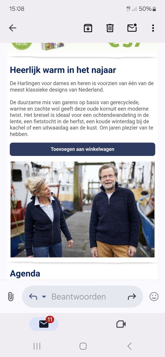 Hoe hypocriet kan je zijn. Met een trui die je wilt verkopen op de foto gaan bij een bedrijfstak die je de nek om wilt draaien. Waddenvereniging.