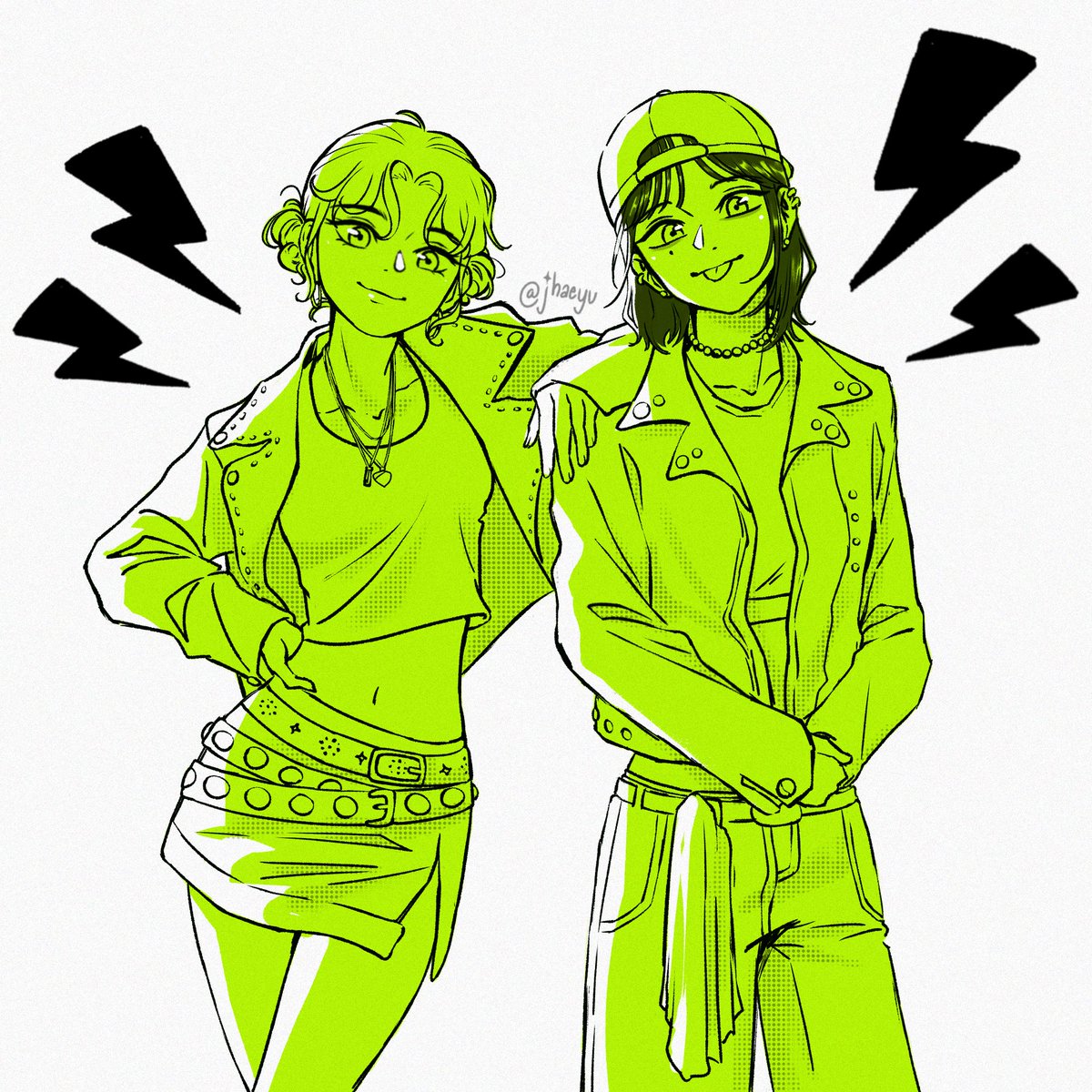 jhaeyu_'s tweet photo. APT APT APT🖤💚🎸

 #wlw #gl  #sapphic  #fanart #theguyshewasinterestedinwasntaguyatall  #apt https://t.co/4fndAxrzuc