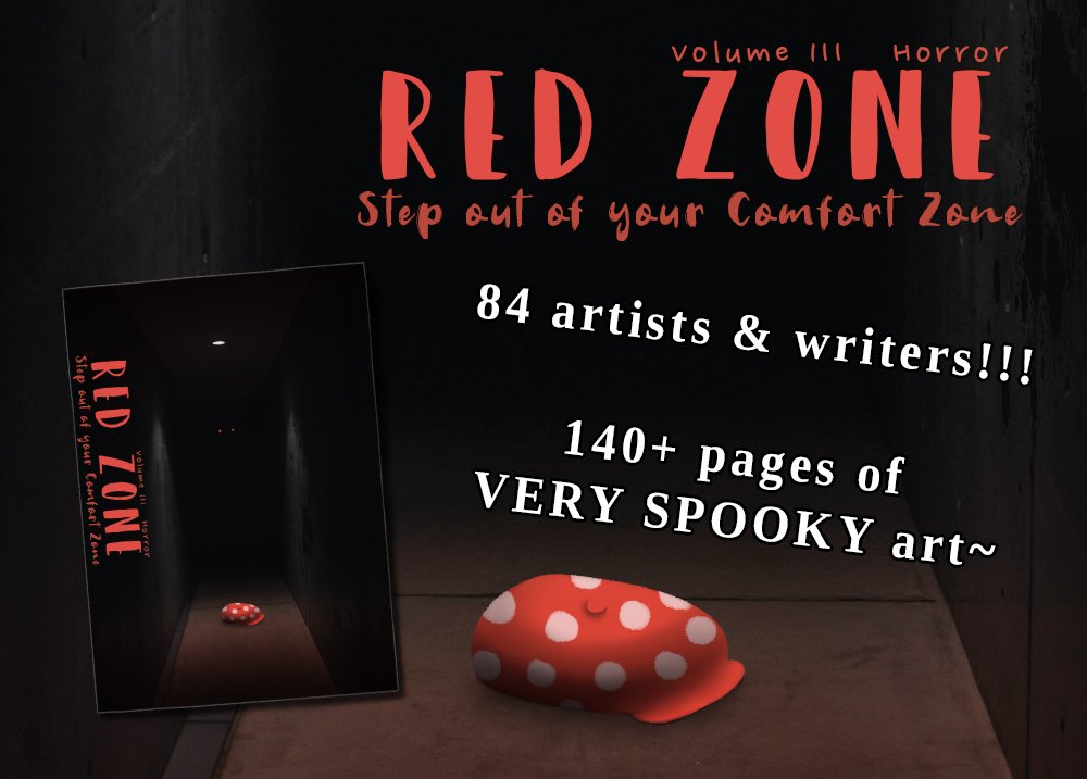 🎃 RED ZONE - Volume 3 RELEASE!!! 🎃

Happy Halloween Everyone!!!  
This fanzine is a digital book about original horror pieces, featuring 84 amazing artists &amp; writers.

The zine is available for free!  
🩸dotzines.itch.io/red-zone-iii-h…

#redzone3 #Halloween #zinerelease