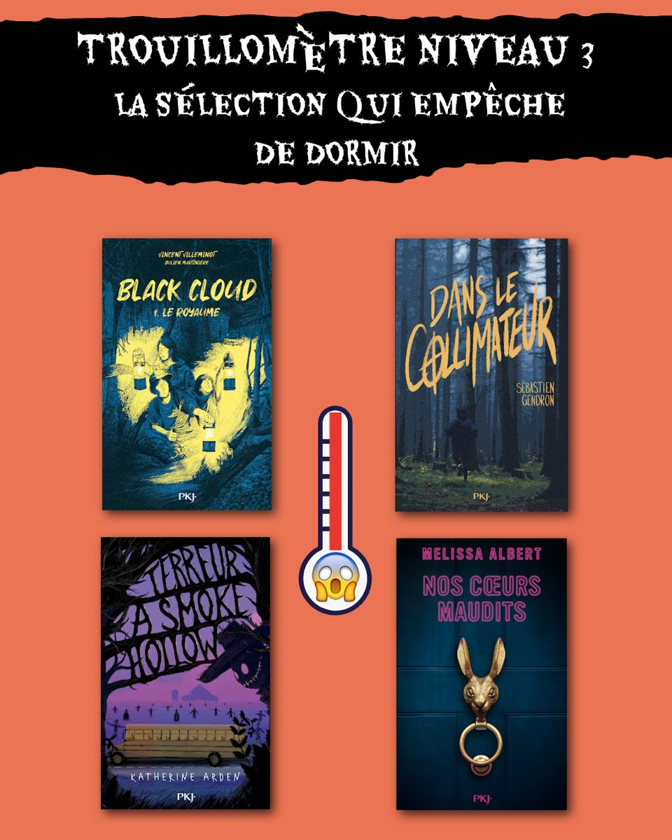 #CONCOURS #HALLOWEEN Tentez de remporter une de nos 3 sélections de livres !
Pour participer :
- suivez <a href="/pocket_jeunesse/">pocket_jeunesse</a>,
- RT le tweet
- indiquez votre sélection préférée
Résultat le 7 novembre.
🍀
- concours ouvert aux résidents de France métropolitaine, Belgique et Suisse -
