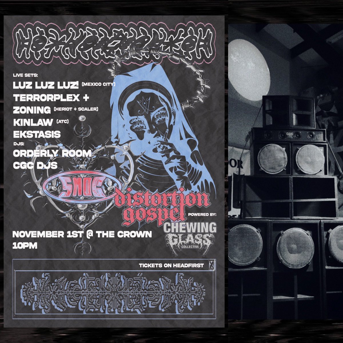James Rushforth (@jamesrushforth) on Twitter photo Playing some tunes tomorrow night at The Crown in Bristol with Terrorplex aka Jake from <a href="/heriotmetal/">HERIOT</a> 
Big rig small room, excited for this! 
🌀🔗🌿🎧⛓️❄️🔒
Tickets >  hdfst.uk/e116823 Playing some tunes tomorrow night at The Crown in Bristol with Terrorplex aka Jake from <a href="/heriotmetal/">HERIOT</a> 
Big rig small room, excited for this! 
🌀🔗🌿🎧⛓️❄️🔒
Tickets >  hdfst.uk/e116823