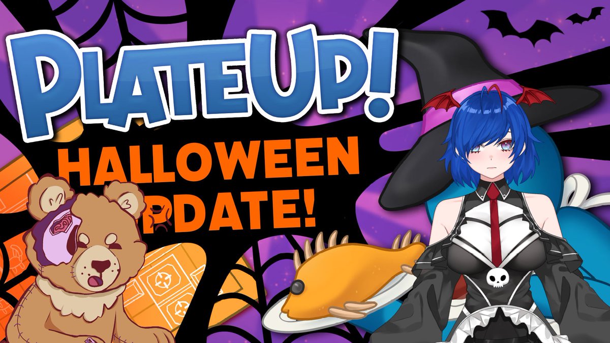 starting our own restaurant at this spooky scary day of trick of treating. live at 5 pm CET #vtuber #HappyHalloween #pngtuber #colab