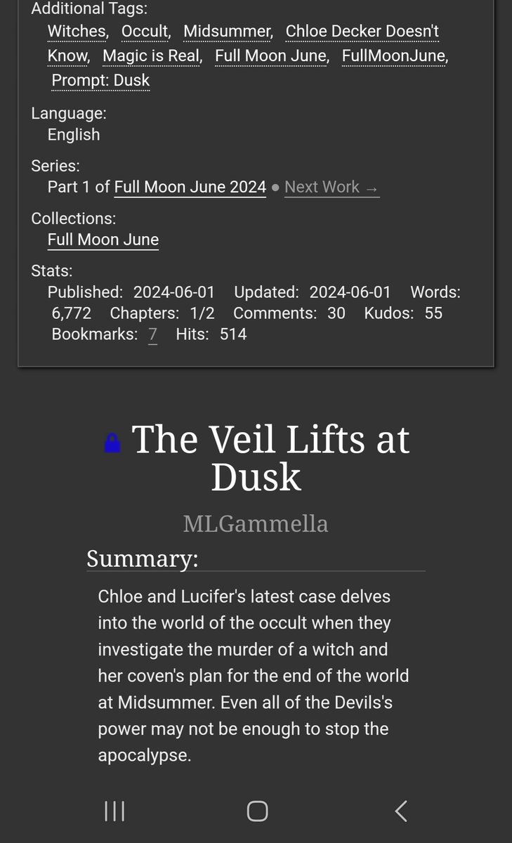 🎃Happy Halloween!🎃 I don't have anything new for #Lucitober2024 but a fic I wrote for #FullMoonJune fits the bill. 

Chloe and Lucifer are thrust into the world of the occult as they race to stop the end of the world.  

(and a sequel is coming!) 👀👀👀

archiveofourown.org/works/56332111…