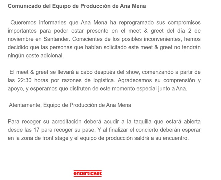 DhDaher's tweet photo. ! @AnaMenaMusic 2 De Noviembre  Santander! https://t.co/VSwgOaVYnN