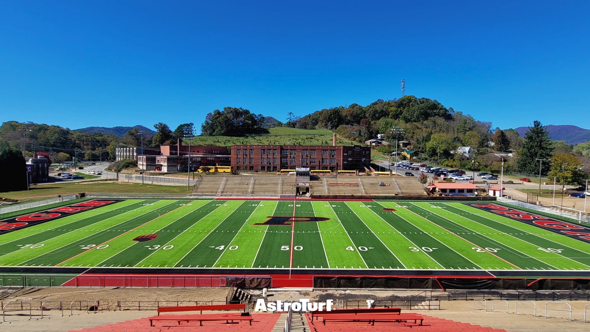 AstroTurf Crew Restores Pisgah High School Football Field in Record Time Following Devastating Flooding