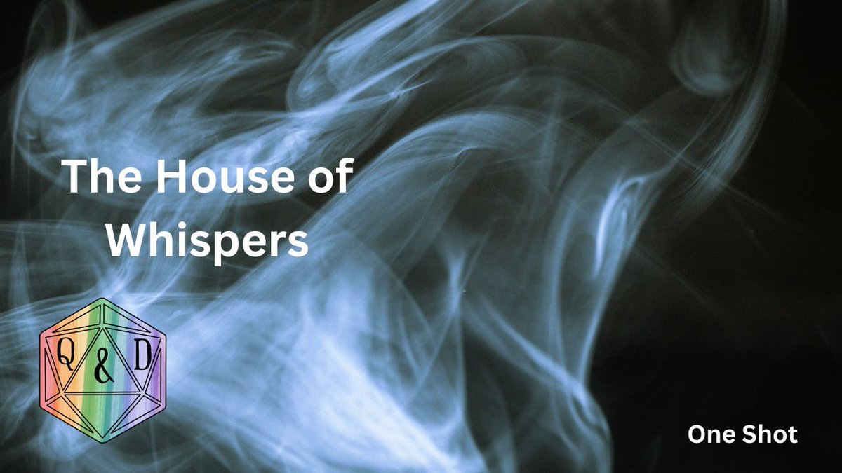 Queer_N_D's tweet photo. New Episode alert!  

Spooky Season is upon us, as well as a special Birthday One Shot. Erin takes over the reins once again to bring us The House of Whispers. 

 #dnd #ttrpg #queernd #ActualPlayWatch now: https://t.co/7EEeONWKEh https://t.co/ZgvfpI7Wbc