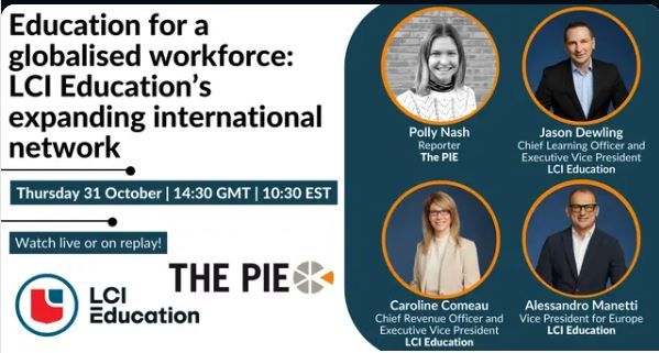 ⏰ Just 15 minutes to go! 

🗓️ Today, Oct 31 | 14:30 GMT • 10:30 EST

Tune in for The PIE Chat Live on "Education for a Globalized Workforce: #LCIEducation’s Expanding International Network" 🌍

Don’t miss out—secure your spot now: lnkd.in/ehg4d6HR