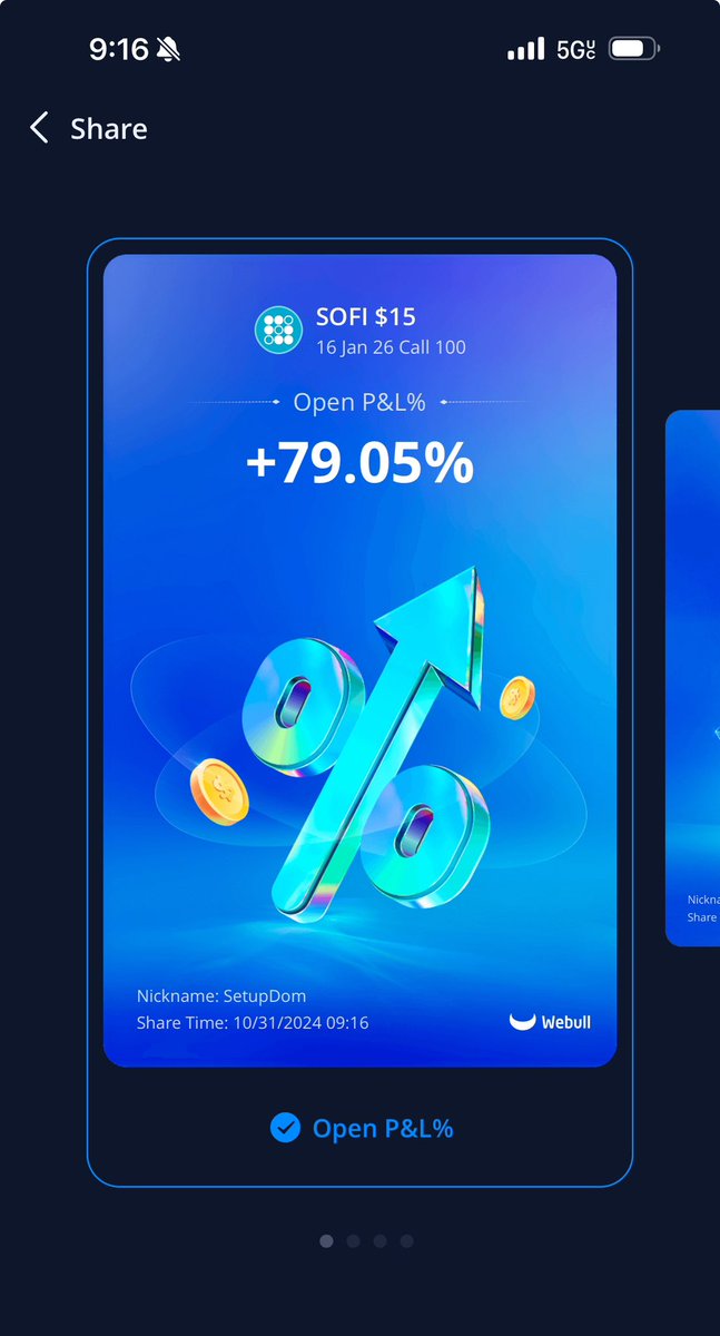 SetupDom's tweet photo. Still holding $SOFI full, entry was good even with it dropping over 10% yesterday https://t.co/9sCtIqfA9I