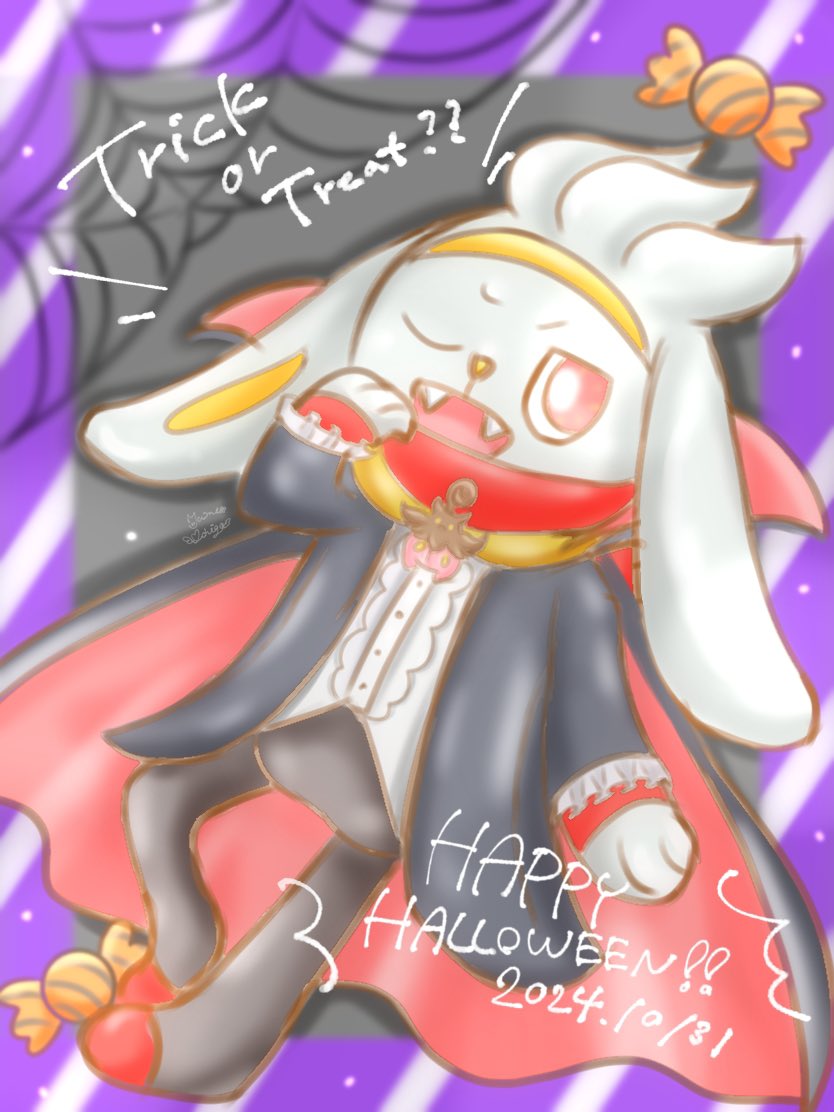🧛🐰「Trick or Treat ??」

🕷️👻Happy Halloween🎃🍬

#HappyHalloween 
#ハロウィンヒバ族が見たい
#ポケモンイラスト 
#pokemonfanart