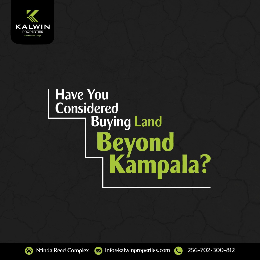 KalwinUg's tweet photo. Don't limit yourself to Kampala!
Explore affordable land options outside the city with Kalwin Properties.
Contact us today!
#landforsale
#Availableland
#kalwinproperties https://t.co/h8RnnqXaOz