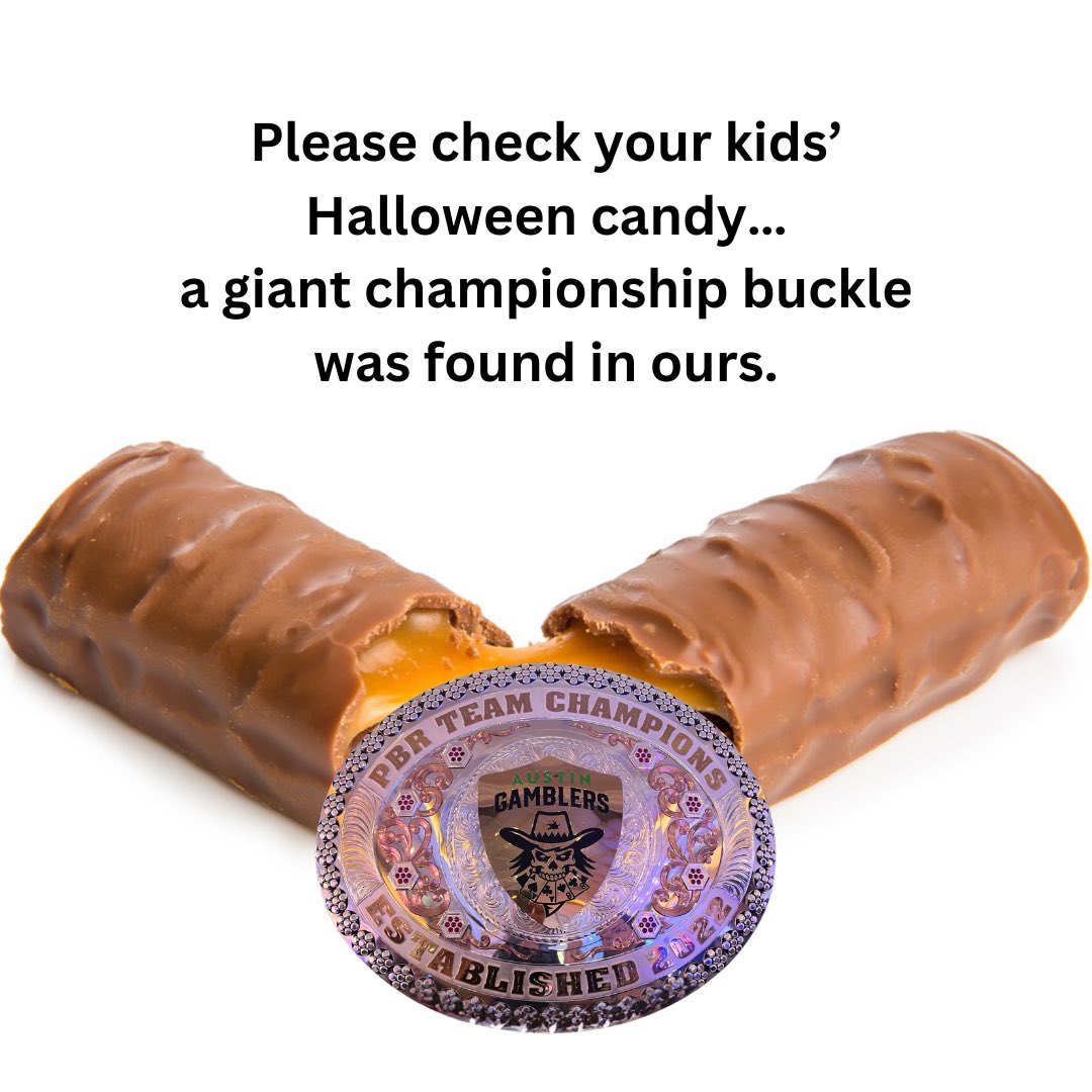 Austin_Gamblers's tweet image. Scary stuff
#checkyourcandy #halloween