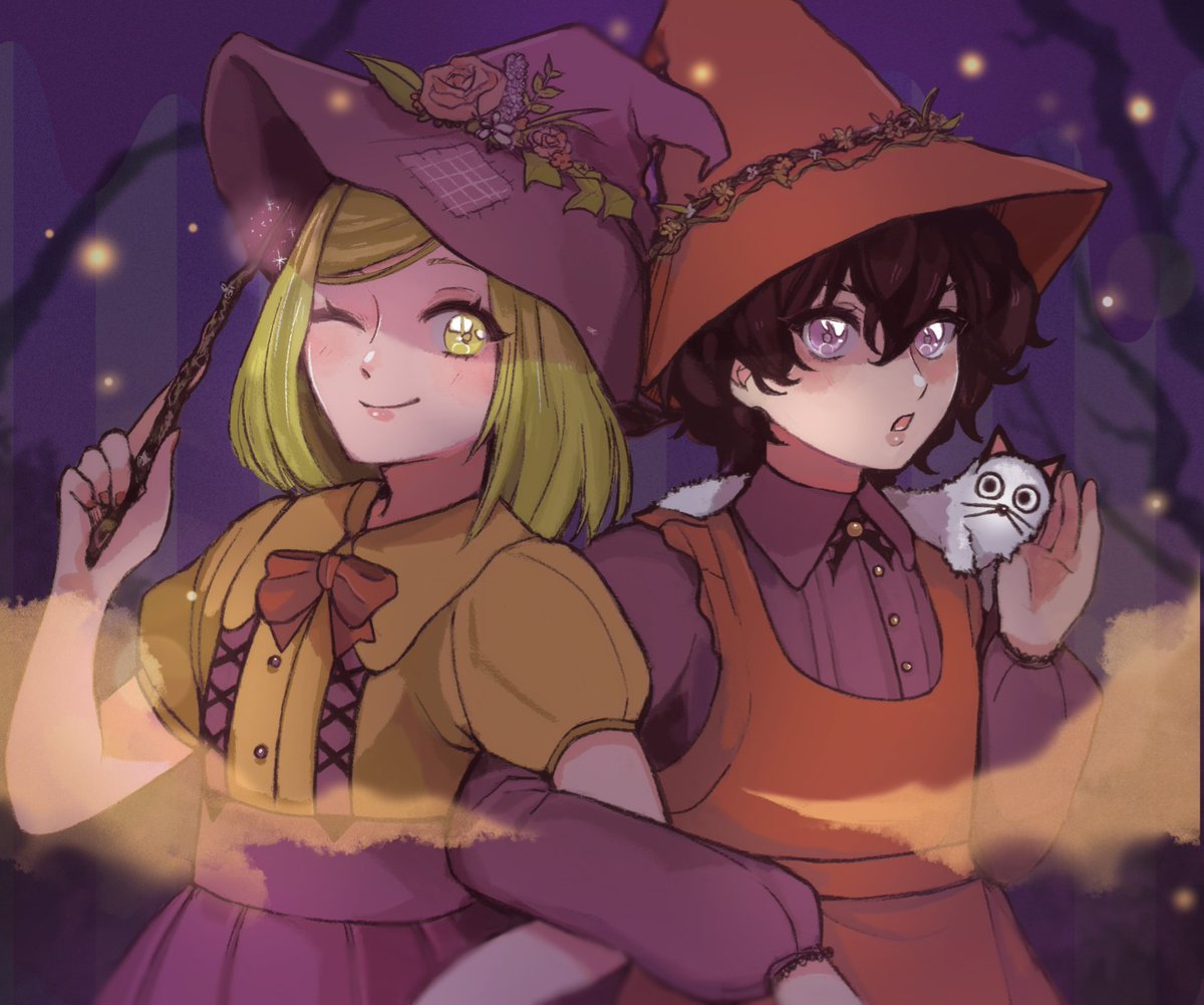 dododimi's tweet image. Happy Halloween!! 🧡

#Δ帽子 #witchhatatelier