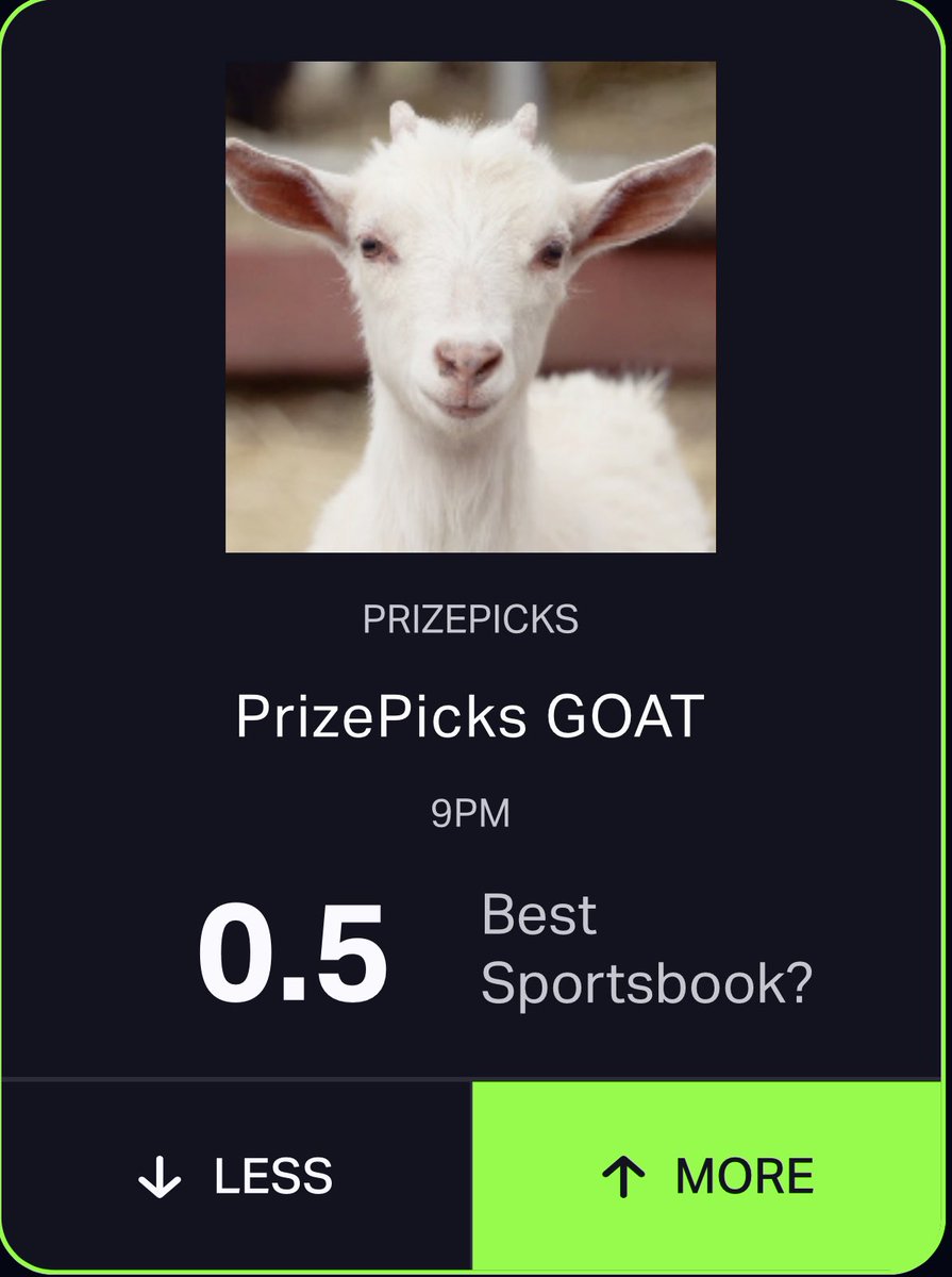OfficialKoat's tweet photo. @PrizePicks @PrizePicks heard this was y’all’s best square out rn?👀🐐 https://t.co/lZ78UwvNnC