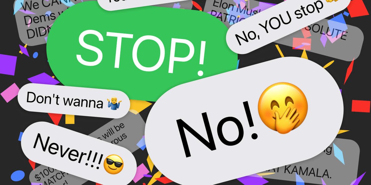 I Replied Stop to a Political Text Message. I Got 100 More. dlvr.it/TFwnwg