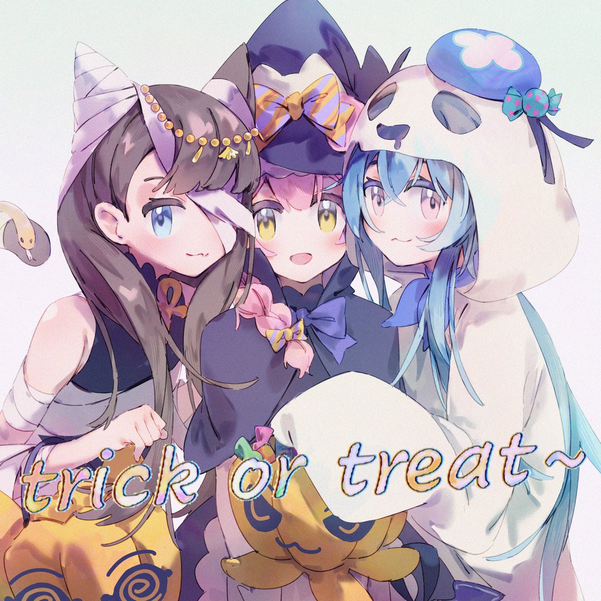 3mawei's tweet image. trick or treat 👻 

#アークナイツ #Arknights  #Pepe #Goldenglow #Mizuki