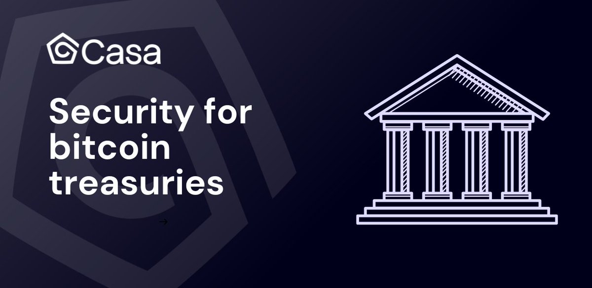Nick Neuman (@nneuman) on Twitter photo On Bitcoin White Paper Day, we’re launching a new product: Casa Enterprise 🔐!
Casa is now the best way for businesses to secure BTC and stablecoins without counterparty risk. Just in time for <a href="/saylor/">Michael Saylor</a> to diversify into self custody with some of that $42B BTC he’s buying 😉. 🧵 On Bitcoin White Paper Day, we’re launching a new product: Casa Enterprise 🔐!
Casa is now the best way for businesses to secure BTC and stablecoins without counterparty risk. Just in time for <a href="/saylor/">Michael Saylor</a> to diversify into self custody with some of that $42B BTC he’s buying 😉. 🧵