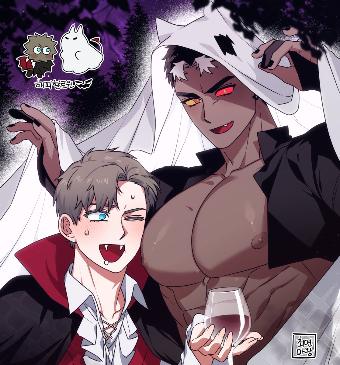 헉 안늦었다
해피할로윈 ^///^ 🎃