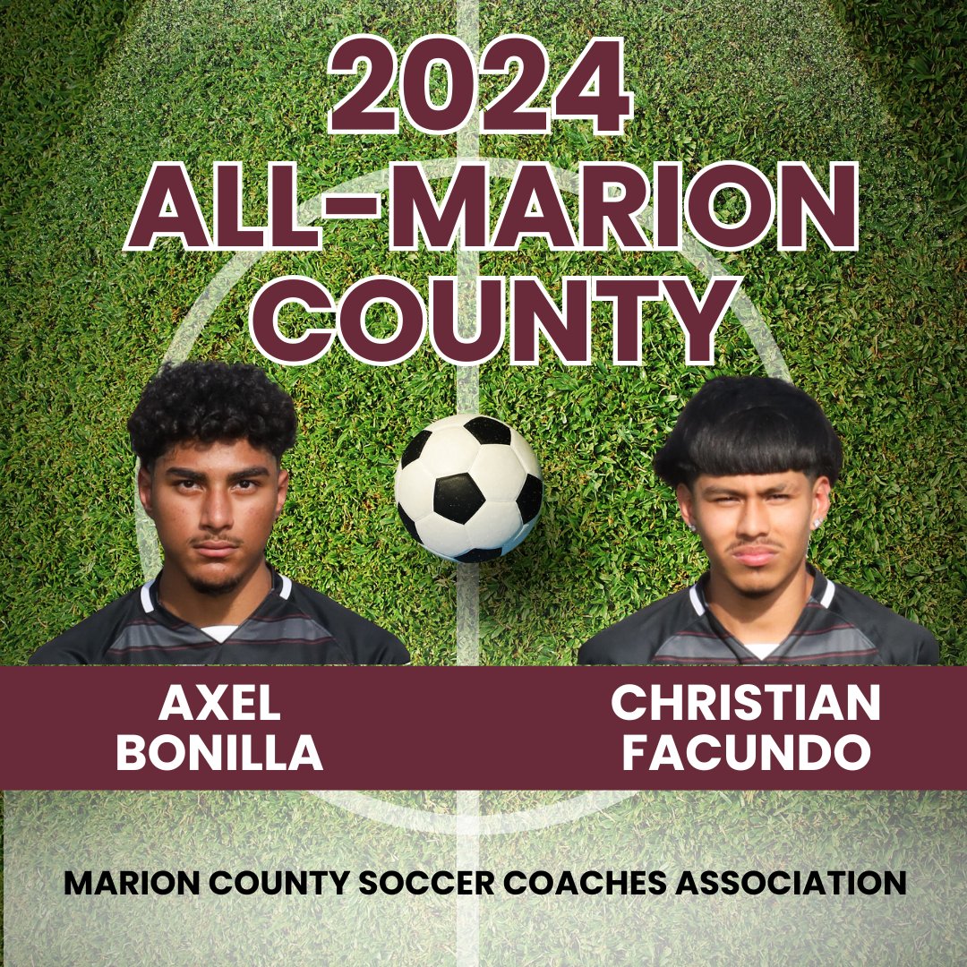 Congratulations to Axel Bonilla and Christian Facundo on being named All-Marion County! 

Well done!

🐻📷 🎉