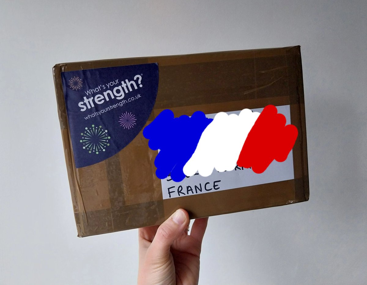 Sending packs of #WhatsYourStrength cards to different parts of the world blows my mind 🌎 

These are the first cards to wing their way to France which means the total number of countries now using them is...... 17 😲

Wowsers 🎆