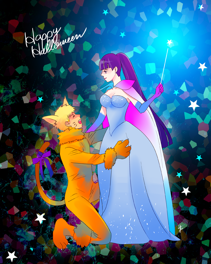 dollshka's tweet photo. ナルヒナちゃんとナルトくんちのハロウィンで
家族コス可愛いだろなーｗ https://t.co/RjitN4pigq