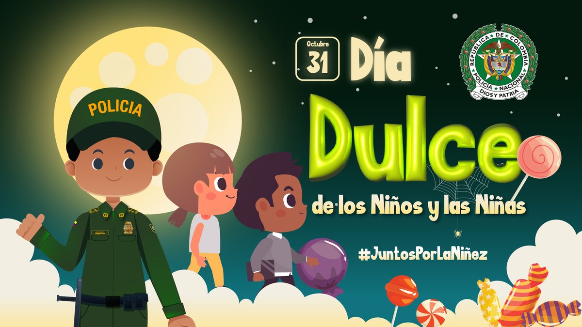 PoliciaUNIPEP's tweet photo. ¡El #DíaDulceDeLaNiñez está aquí!

No dejes solos a los niños y niñas en lugares concurridos. ¡Disfrutemos juntos y seguros de este mágico día! 

#JuntosPorLaNiñez https://t.co/lzkqSfbuHc