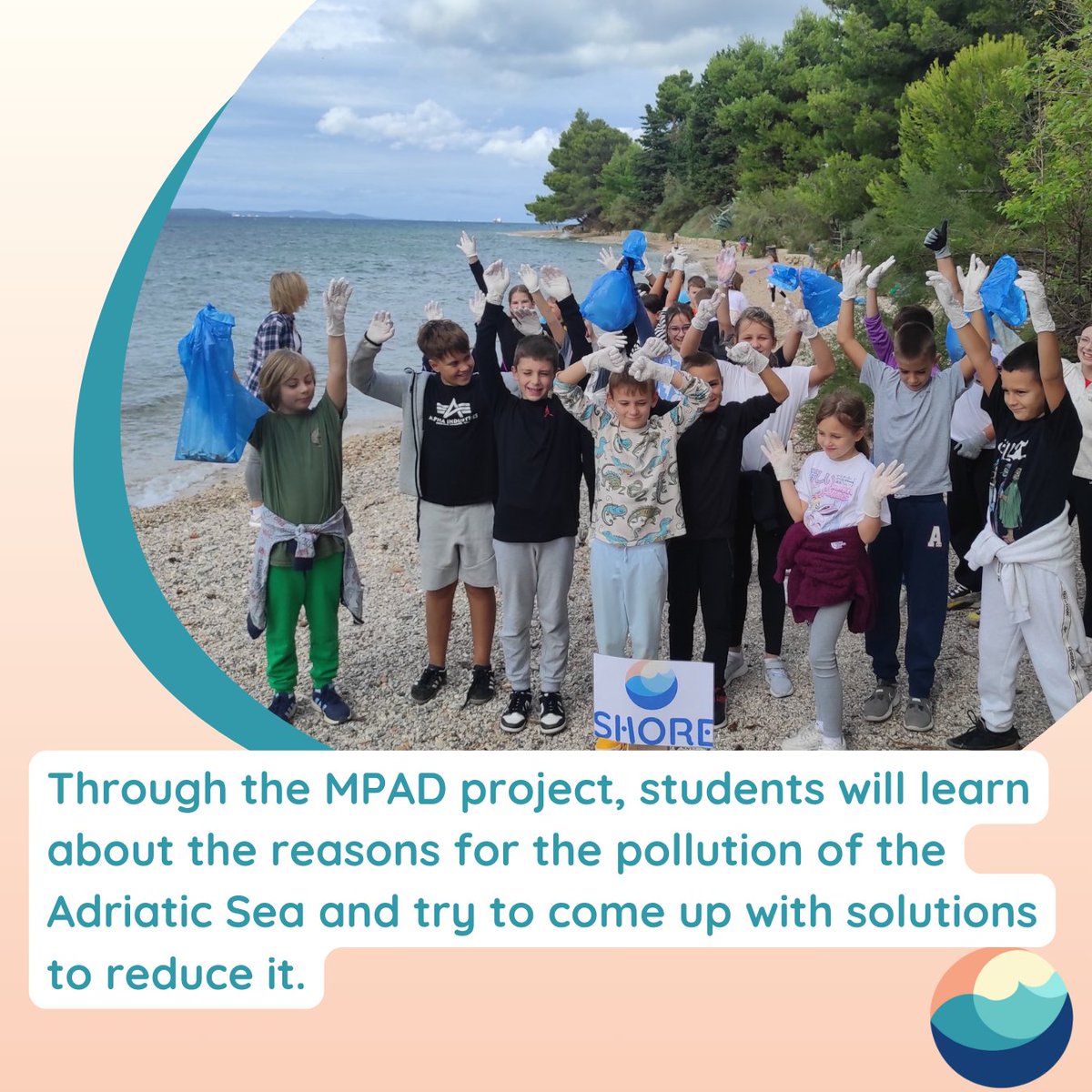 shore_community's tweet photo. ✨ Second up in our SHORE school series! 🎒

The Elementary School Šime Budinić in Croatia is taking on the crucial topic of marine pollution in the #MediterraneanSea with their project, "Minimising Pollution in Adriatic Dalmatia (MPAD)"🐳

#SHORECommunity https://t.co/LTWWkCUeR3