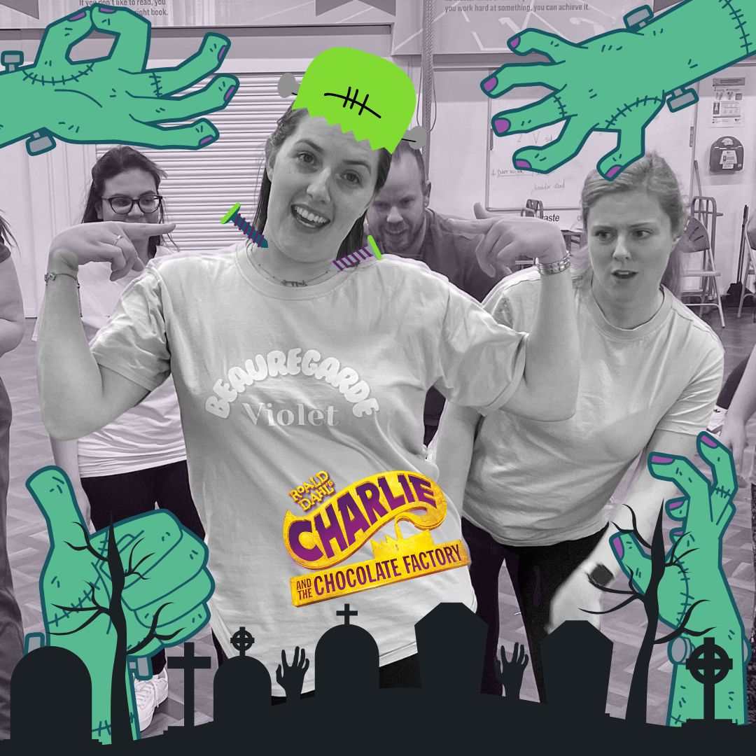 Ghostly goings on at rehearsals for Charlie and the Chocolate Factory.

Witch performance are you coming to next week?

There's just 1 seat left for the Saturday matinee, perfect for a skeleton. Why...?

wyllyottstheatre.co.uk/whats-on/charl…